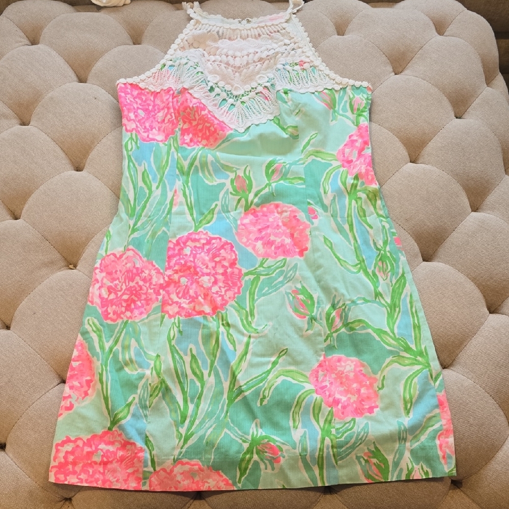 Lilly Pulitzer Pastel Pink and Green Dress